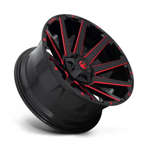 Fuel Off-Road D643 20X9 Gloss Black W/ Red Tint 6x135/5.5 +2mm