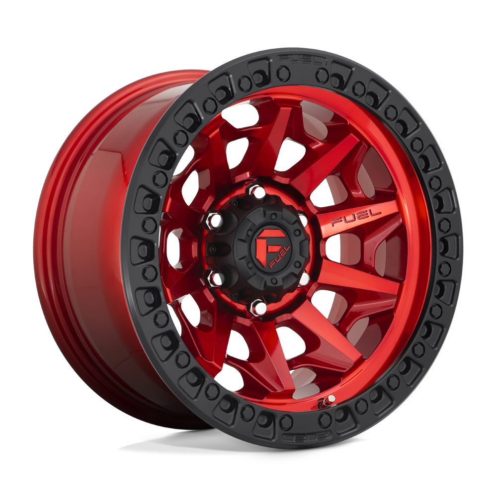 Fuel Off-Road D695 17X9 Candy Red W/ Black Bead Ring 6x135 -12mm