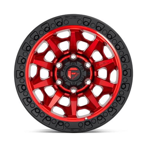 Fuel Off-Road D695 17X9 Candy Red W/ Black Bead Ring 6x135 -12mm