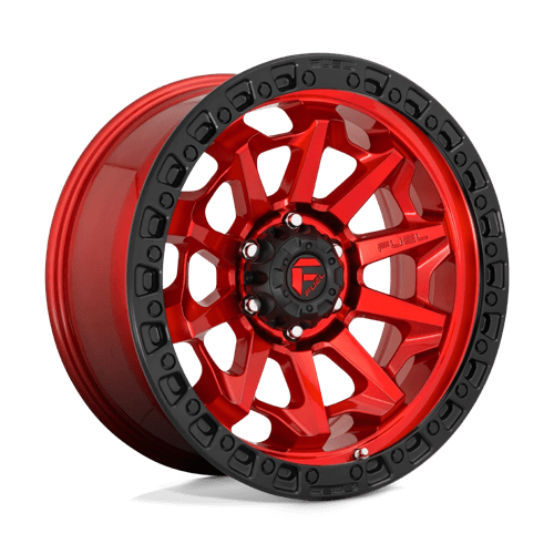 Fuel Off-Road Aluminum Wheels 16X8 Covert D695 Candy Red W/ Black Bead Ring