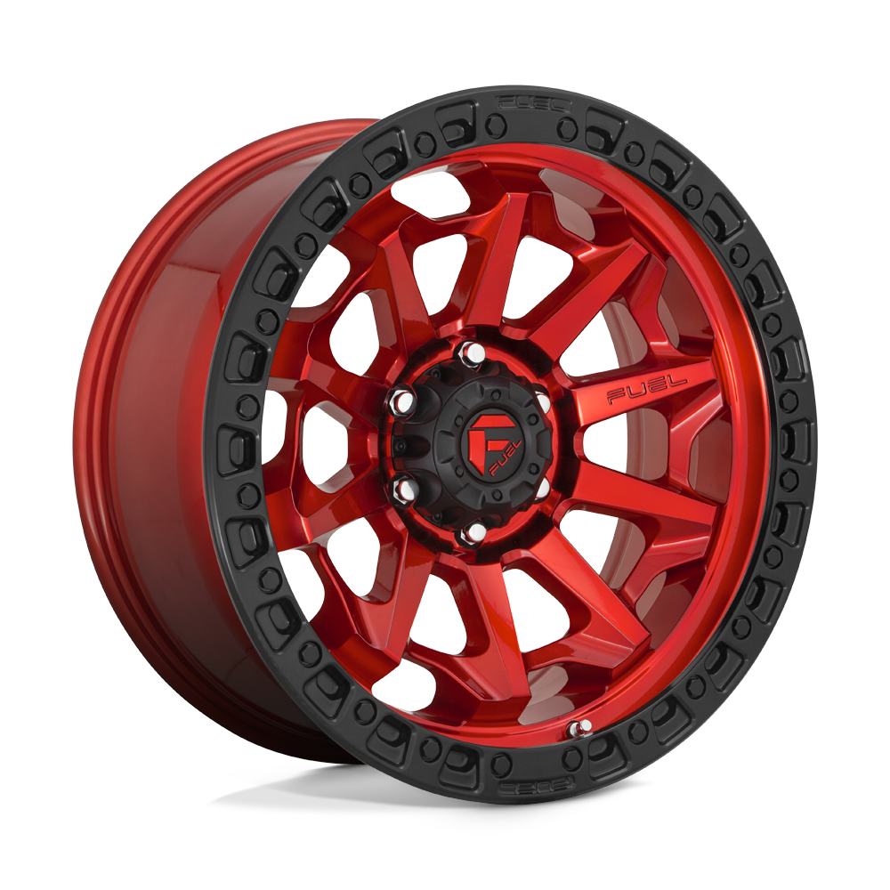 Fuel Off-Road D695 20X10 Candy Red W/ Black Bead Ring 8x180 -18mm