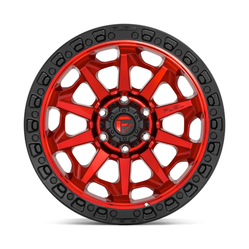 Fuel Off-Road D695 18X9 Candy Red W/ Black Bead Ring 5x139.7 +1mm