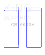 King Volkswagen AZV/CFAC/AWX (Size +0.75mm) Connecting Rod Bearing Set - CR1669SV0.75