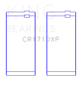 King Engine Bearings Kawasaki ZX-14 (2006-2011)/ZX-14R (2012-) (Size +0.25mm) Conrod Bearing Set - CR1710XP0.25-4