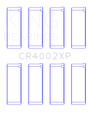 King Ford/Kia/Mazda DOHC 16 Valve/SOHC 16 Valve/SOHC 8 Valve (Size STD) Performance Rod Bearing Set - CR4002XP