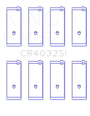 King Toyota 4AGE Performance Rod Bearing Set - CR4032SI0.25