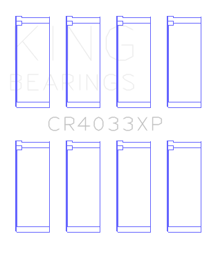 King Honda F20C/F22C / 97-01 H22A4 (Size STDX) Rod Bearing Set - CR4033XPSTDX