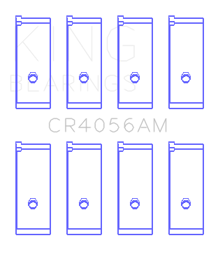 King Engine Bearings Suzuki G15A/G16A/B (Size +1.0mm) Connecting Rod Bearing Set - CR4056AM1.00
