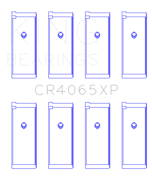 King Nissan KA-24DE (Size STDX) Performance Rod Bearing Set - CR4065XPSTDX