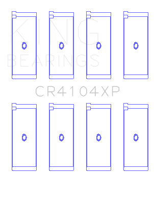 King Audi/VW 83-03 1.6L/1.8L/2.0L (Size STD) Performance Rod Bearing Set - CR4104XP