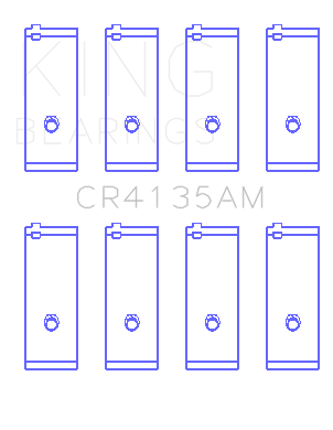 King 85-01 Toyota 5SFE L4 DOHC 16 Valves (Size +0.25) Rod Bearing Set - CR4135AM0.25