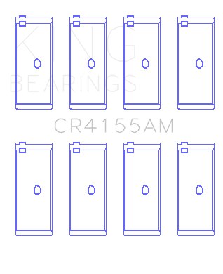 King VW WA L4 / CH L4 Connecting Rod Bearing Set - CR4155AM