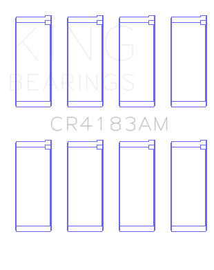 King Chrysler/Mitsubishi 122ci 2.0L (Size STD) Rod Bearing Set - CR4183AM