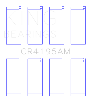 King Engine Bearings Chrysler Neon Ecc/Ecb (Size +1.0mm) Connecting Rod Bearing Set - CR4195AM1.0