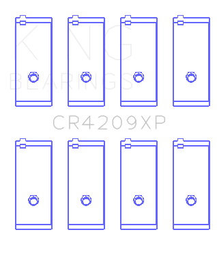 King Toyota 3SGTE (Size STDX) Performance Rod Bearing Set - CR4209XPSTDX