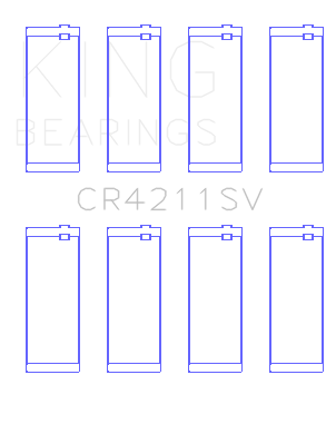 King 99-07 BMW M47 D20 Connecting Rod Bearing Set - CR4211SV