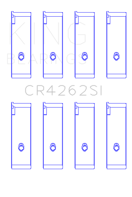 King Engine Bearings Suzuki J18K/J20A (Size +0.25mm) Connecting Rod Bearing Set - CR4262SI0.25