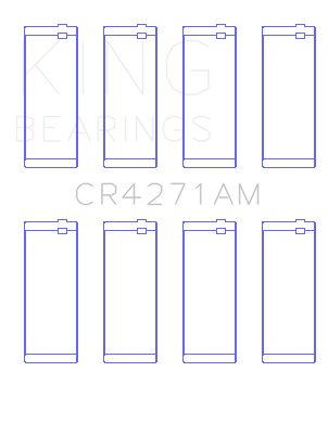 King 1/95-12/09 Chrysler/ 1/02-12/06 Jeep 148CI 2.4L L4 (Size 0.75) Rod Bearing Set - CR4271AM0.75