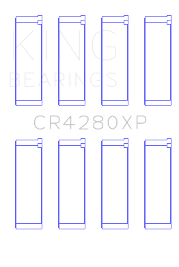 King Subaru WRX/STi EJ20/EJ22/EJ25 48mm Rod (Size STDX) Performance Rod Bearing Set - CR4280XPSTDX