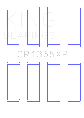 King Ford Zetec S/Ecoboost 1.6 Connecting Rod Bearing Set of 6 - CR4365XP