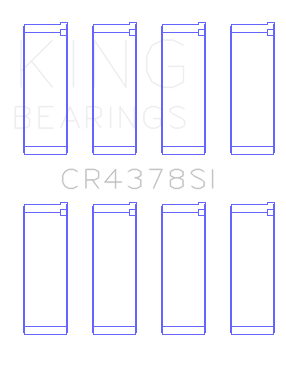 King Engine Bearings Hyundai G4Hc/G4Hg Epsilon/(Size +0.50mm) Connecting Rod Bearing Set - CR4378SI0.5