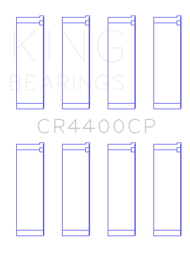 King Honda R18A1 1.8L SOHC Connecting Rod Bearing Set - CR4400CP