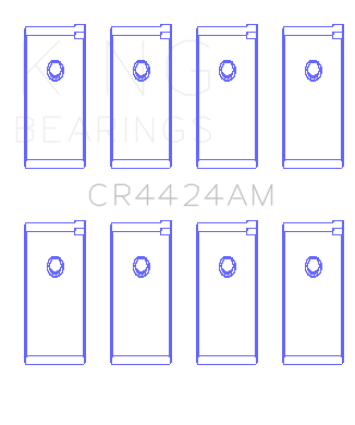 King Engine Bearings Datsun J15/(Size +1.0mm) Connecting Rod Bearing Set - CR4424AM1.0