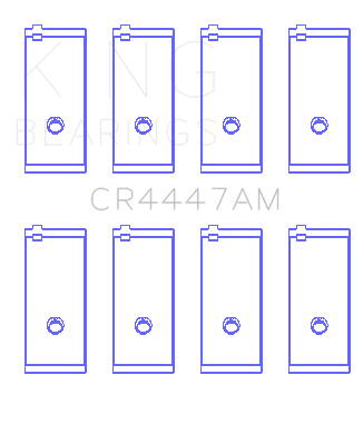 King Toyota Corolla 1600 (Size 1.5) Connecting Rod Bearing Set - CR4447AM1.5