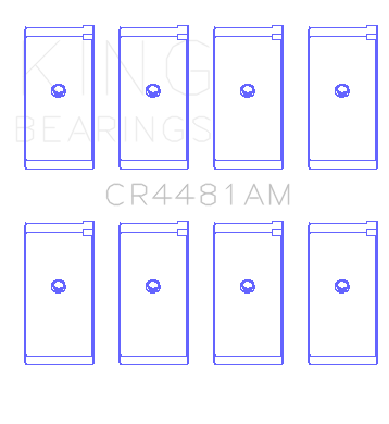 King Engine Bearings Mitsubishi G32/G63 (Size +0.50mm) Connecting Rod Bearing Set - CR4481AM1.5