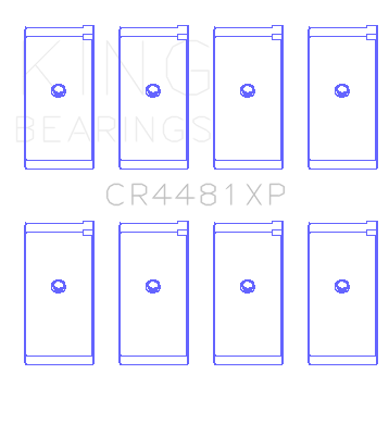 King Mitsubishi 4G63/4G64 6 Bolt 1st Gen DSM (Size STD) Performance Rod Bearing Set - CR4481XP