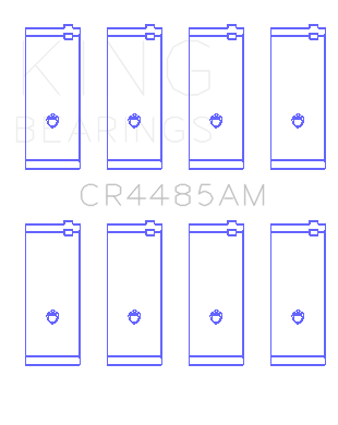 King Engine Bearings Mazda Ma/Vb/(Size +0.25mm) Connecting Rod Bearing Set - CR4485AM0.25