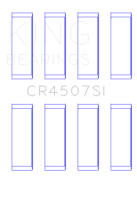 King Engine Bearings Mazda Mzr 2.3L 16V/Ford Duratec 2.3L 16V (Size +0.50mm) Conrod Bearing Set - CR4507SI0.5