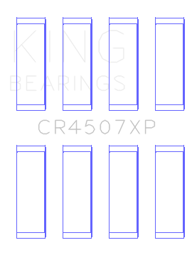 King Mazda Mzr 2.3L 16V / Ford Duratec 2.3L 16V Connecting Rod Bearing Set - cr4507xpstdx