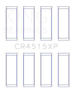 King Chrysler Ford  Mazda Duratec 121ci 2.0L 16v Connecting Rod Bearing Set - Set of 4 - CR4515XPSTDX