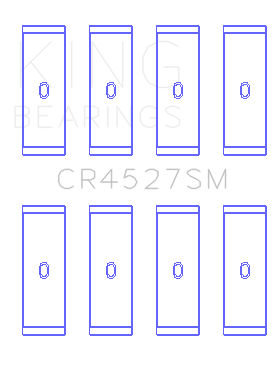 King Engine Bearings VW/Audi CAva/CAxa/Blf/Blg/Bts (Size +0.75mm) Connecting Rod Bearing Set - CR4527SM0.75