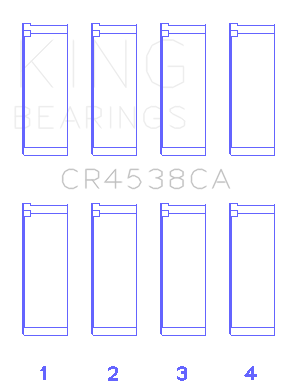 King Mini Cooper S/Cooper S Conv/Works W11B16A (Size +0.25) Rod Bearing Set - CR4538CA0.25
