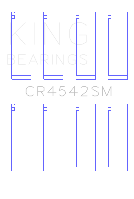 King Honda K-Series (Except A3) 16v 2.0L / 2.3L / 2.4L Connecting Rod Bearing Set (Set of 4) - CR4542SM