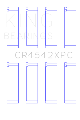 King Honda K-Series (Size STD) pMaxKote Performance Rod Bearing Set - CR4542XPC