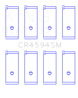 King Suzuki M18A / M15A / M16A Rod Bearing Set - CR4594SM