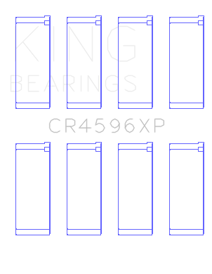 King Engine Bearings BMW S14B20/S14B23/S14B25 (Size STDX) Connecting Rod Bearing Set - CR4596XPSTDX