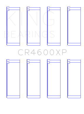 King Mini (BMW) W11B16 (Size .026) Connecting Rod Bearings (Set of 4) - CR4600XP.026