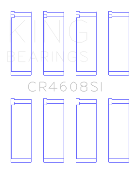King Engine Bearings Toyota 2Zz-Ge (Size +0.75mm) Connecting Rod Bearing Set - CR4608SI0.75