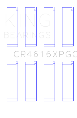 King Subaru FA20 (Size STD) pMaxKote Performance Rod Bearing Set - CR4616XPGC