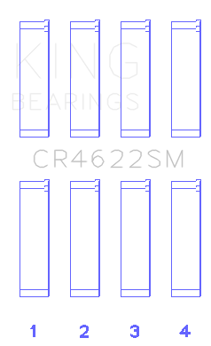King Subaru FB20 Connecting Rod Bearing Set - CR4622SM
