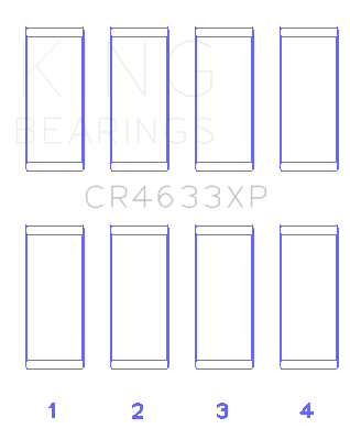 King Peugeot EP6DT / BMW N14B16C (Size +.001mm Oversize) Rod Bearing Set - CR4633XP STDX