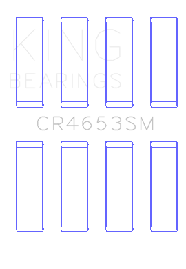 King Toyota 2AR-FE/ 2AR-FXE Connecting Rod Bearing Set - CR4653SM