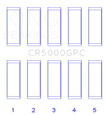King Engine Bearings Audi Cepa/Cepb (Size +.026mm) Connecting Rod Bearing Set - CR5000GPC.026
