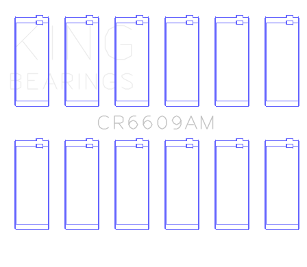 King BMW M30/M32/B35 Performance Rod Bearing Set - CR6609AM