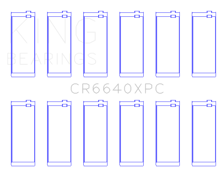 King BMW M20 & M50 2.0L / 2.5L / 2.7L Coated Performance Rod Bearing Set - CR6640XPC