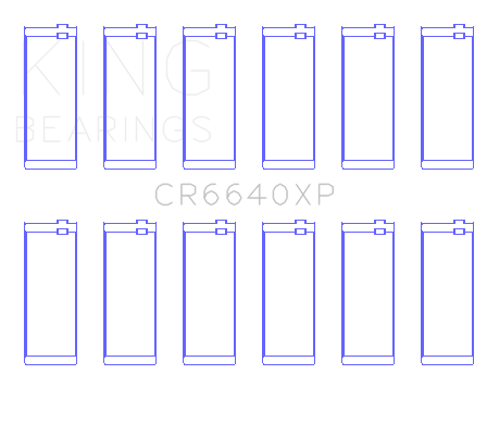 King BMW M20/M50 2.0L/2.5L/2.7L (Size 0.5) Performance Rod Bearing Set - CR6640XP0.5